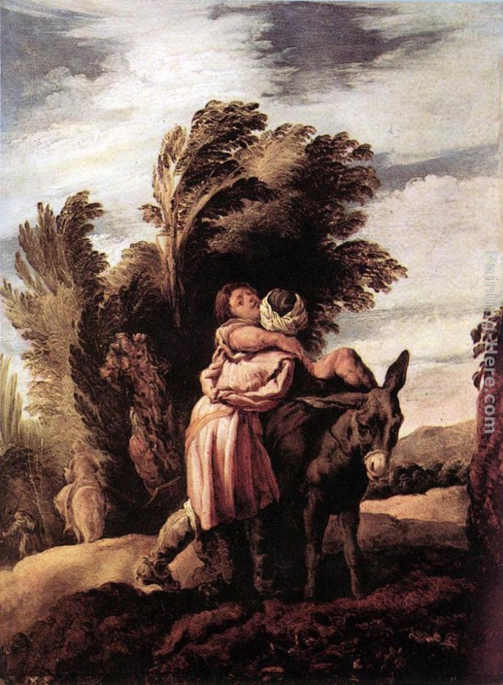 Parable of the Good Samaritan painting - Domenico Feti Parable of the Good Samaritan art painting